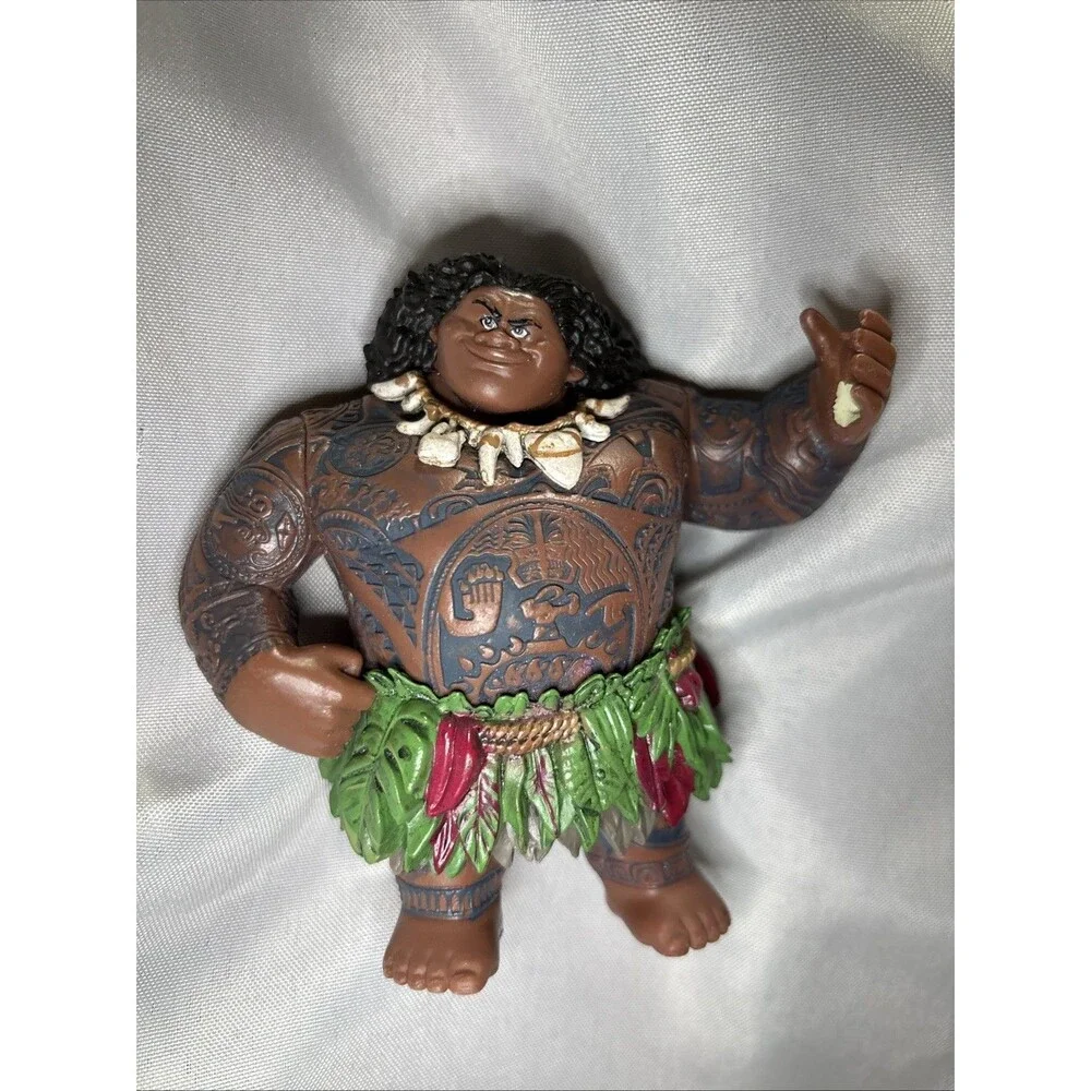 Disney Moana Maui Demigod Strong  Figure Figurine Cake Topper Toy 4